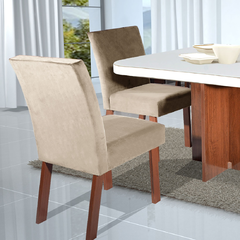 Mesa Corona com 4 cadeiras Mega, tampo de vidro 90x90 - Bom Pastor - comprar online