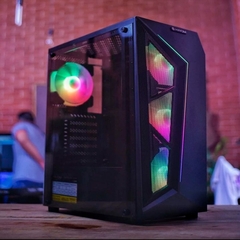 Gabinete Gamer Mid Tower ATX Hayom com 4 Ventiladores RGB - GB1713 na internet