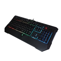 Teclado de jogo semi-mecânico azul preto interruptor USB RGB/Tecnologia semi-mecânica sentido teclado retroiluminado GK200P - loja online