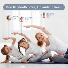Balança de gordura corporal Bluetooth BMI Balança Eletrônica Inteligente LCD Balança de Peso Digital Balança Corporal - loja online