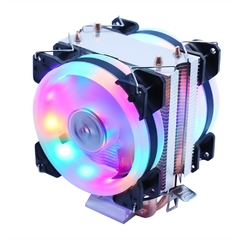 GMRGB CPU Cooler 3 Pinos RGB PC Silencioso Intel LGA 775 1200 1150 1151 1155 AM AM2 AM3 AM4 CPU Ventilador de Refrigeração - EletromoveisClauro