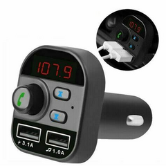 Carregador de carro Bluetooth transmissor FM rádio MP3 - comprar online