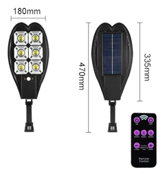 10000Watts 108COB luz de rua LED à prova d'água controle remoto PIR sensor de movimento lâmpada solar para jardim luz de parede de segurança