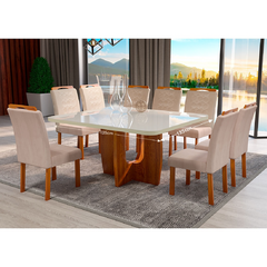 Sala de Jantar Luxury 8 cadeiras Stela - Bom Pastor - loja online