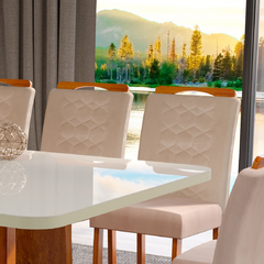 Sala de Jantar Luxury 8 cadeiras Stela - Bom Pastor na internet