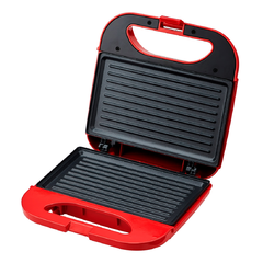 Sanduicheira AMS370 RED AMVOX - Potência 750W, Chapa Grill, Superfície Antiaderente - comprar online