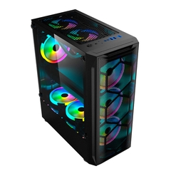 Gabinete Gamer Mid Tower ATX Hayom com 3 Ventiladores ARGB - GB1706