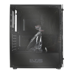 Gabinete Gamer Mid Tower ATX Evus Preto com 3 Ventiladores RGB - comprar online