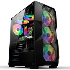 Gabinete Gamer Mid Tower ATX Hayom com 3 Ventiladores RGB - GB1710 - comprar online