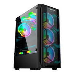 Gabinete Gamer Mid Tower ATX Hayom com 3 Ventiladores ARGB - GB1706