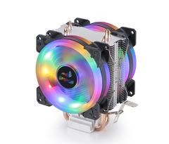 Imagem do GMRGB CPU Cooler 3 Pinos RGB PC Silencioso Intel LGA 775 1200 1150 1151 1155 AM AM2 AM3 AM4 CPU Ventilador de Refrigeração