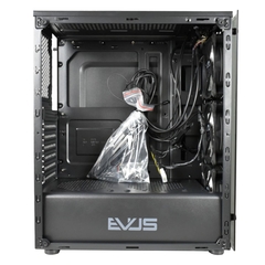 Gabinete Gamer Mid Tower ATX Evus Preto com 3 Ventiladores RGB - comprar online