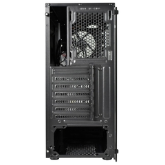 Gabinete Gamer Mid Tower ATX Evus Preto com 3 Ventiladores RGB - EletromoveisClauro