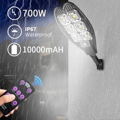 10000Watts 108COB luz de rua LED à prova d'água controle remoto PIR sensor de movimento lâmpada solar para jardim luz de parede de segurança - EletromoveisClauro