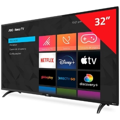 Smart TV LED 32” HD AOC Roku 32S5195/78 com Wi-fi, Controle Remoto com atalhos - comprar online