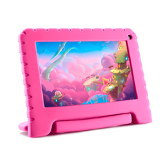 Tablet Multilaser 7" Kid Pad Wi-Fi 32GB NB393 Rosa, Bluetooth, RAM 2GB, Câmera Frontal 2MP