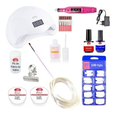 Kit Fibra Acrigel + Lixa Cabine 48W + Kit Unhas Acrygel Gel na internet