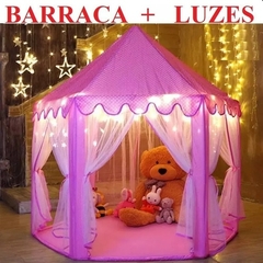 Barraca Infantil Cabana Castelo Princesas + Luzes Led + Promoção na internet