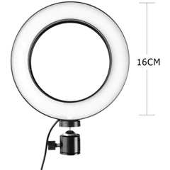Anel de luz de mesa de iluminação de tripé de 6 polegadas e 16 cm/entrega rápida/compra segura - loja online