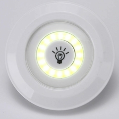 Kit 3 Lâmpada Luminária Led Spot Sem Fio Controle Remoto Iluminação Casa Jardim Armário - comprar online