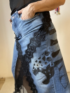 Falda Jeans Rayo Azul MSKRA #03 - tienda online