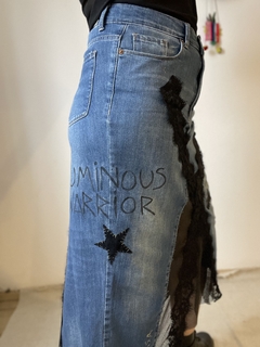 Falda Jeans Rayo Azul MSKRA #03 - Moksa