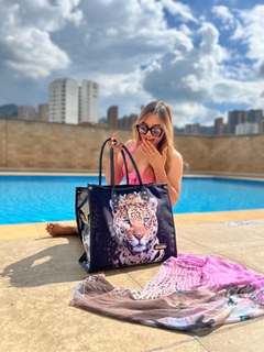 Image of SHOPPING BAG / BEACH BAG Jaguar Majestic Black