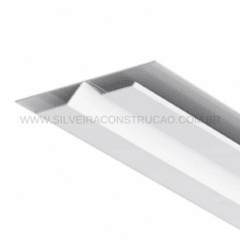 EMENDA FLEXÍVEL FORRO PVC BRANCO NEVE >>> 3 METROS (preço por barra) PLASTILIT / POLIFORT / REAL - comprar online