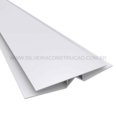 EMENDA FLEXÍVEL FORRO PVC BRANCO NEVE >>> 3 METROS (preço por barra) PLASTILIT / POLIFORT / REAL