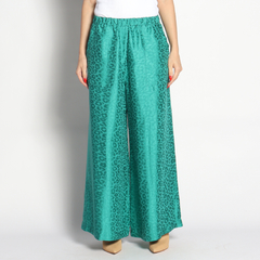 Pantalona | Seda Jacquard | Verde - loja online