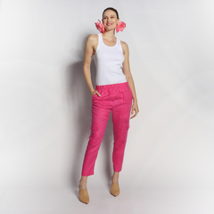 Calça Cargo | linho | Pink - Loja Fause Haten | Moda Masculina e Feminina | Vestuário e Jóias