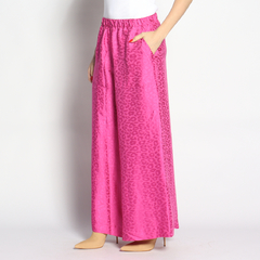 Pantalona | Seda Jacquard | Rosa - loja online