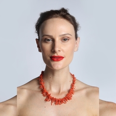 Colar Sardo - Galhos de Coral Vermelho e Ouro 18k - comprar online