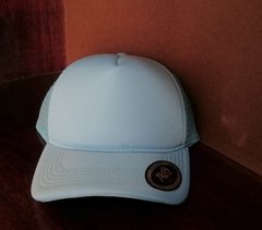 Boné Trucker Tela Azul Claro