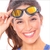 Óculos De Natação Speedo Swell Espelhado Adulto - Preto Gold na internet