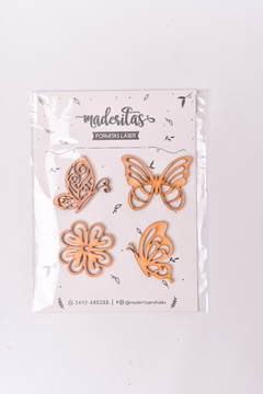 Pack cartón Mariposas y Flores