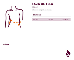 Faja De Tela Blanca 100% Algodón De 1.80 Mts Dema - comprar online