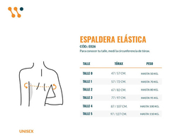 Espaldera Elástica Corrector Postural Unisex Dema