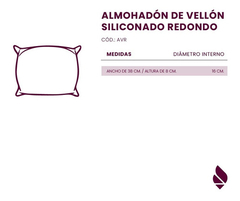 Almohadón De Vellón Siliconado Redondo Dema - comprar online