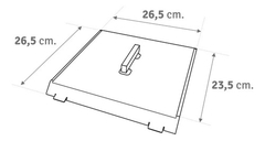 Tapa Para La Planchetta ® Dos Hornalllas De Acero Agarradera - Home & Outlet