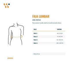 Faja Ballenada 4 Varillas Flexible Lumbar 24cm Marca Dema