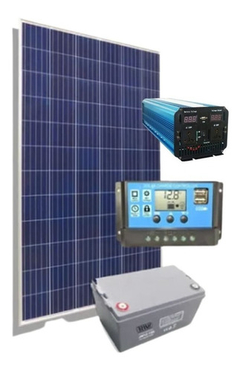 Kit Solar 1000 W 220 V Casa Campo Inversor De Onda Pura