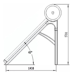 Termotanque Solar Hissuma Heat Pipe Presurizable 200 Litros - tienda online