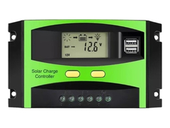 Regulador De Carga Panel Solar 40a 12v/24v Display Usb Pwm