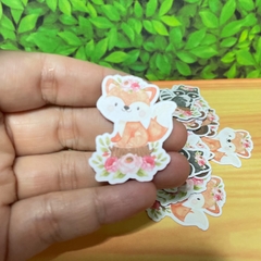 50 Apliques Tags Bosque Encantado para decoração de personalizados - Print Drix Personalizados