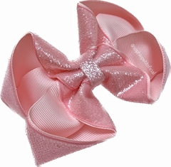 Laço Lurex Rosa bebê Luísa G-12cm - comprar online