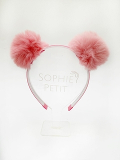 Tiara Pompom Rosa Blush - comprar online