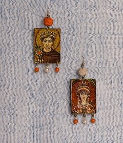 T226 - Earring - Theodora & justinian en internet