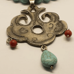 T314 Turquoise Necklace - From my Chinese Cabinet