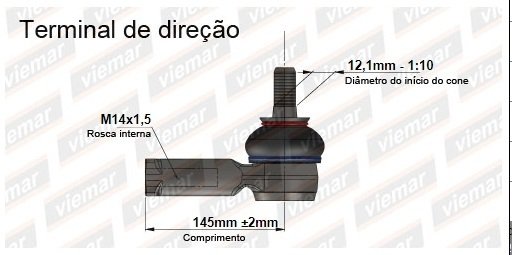 Extremo Direccion Izquierdo Fiat Strada - comprar online